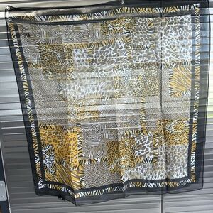 Into Africa Cheetah Print Animal Large 34” Scarf